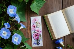 Floral Bookmark, September Bookmark, Morning Glory Bookmark Product Image 4