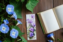 Floral Bookmark, September Bookmark, Morning Glory Bookmark Product Image 5
