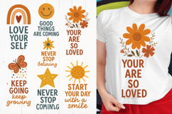 Retro Boho Motivational Quote SVG Product Image 1