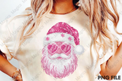 Sequin Christmas Faux Glitter Santa Png Product Image 1