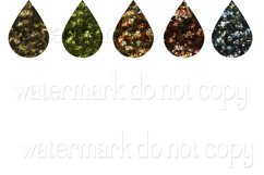 Sequin Teardrop Earring Sublimation Designs, Mix Sequins s1 Product Image 3