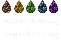 Sequin Teardrop Earring Sublimation Designs, Mix Sequins s2 Product Image 3