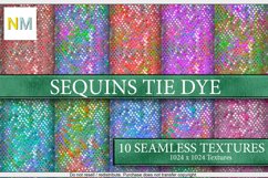 Sequins Tie Dye Fabrics 10 Seamless Textures Product Image 1