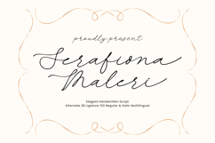 Serafiona Maleri - Elegant Handwritten Script Product Image 1