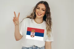 Serbia Flag SVG Original Colors - Cut files for Cricut Product Image 2