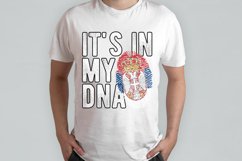 It&#039;s in my DNA Serbia Flag Fingerprint PNG Sublimation Product Image 2