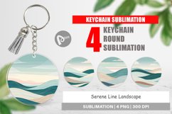 Keychain Serene Line Landscape Product Image 1