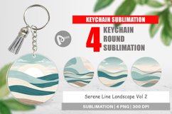 Keychain Serene Line Landscape Product Image 1