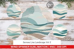 Wind Spinner Serene Line Landscape Product Image 1