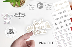 Serene Soulful Wisdom Quote Sticker Product Image 1
