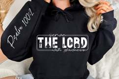 Serve The Lord With Gladness Sleeve SVG Design Product Image 3