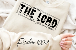 Serve The Lord With Gladness Sleeve SVG Design Product Image 2