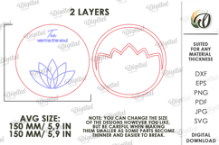 3D Kitchen Serving Tray Laser Cut. Tea Serving Tray SVG Product Image 2