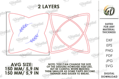 3D Kitchen Serving Tray Laser Cut. Tea Serving Tray SVG Product Image 2