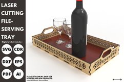 Serving Trays with Handle, laser cut files, Glowforge, svg Product Image 3