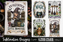 Magic Witchy Kitchen Towels PNG Sublimation Designs 4 Files Product Image 1