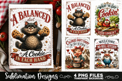 Funny Kitchen Towel 4 PNG Retro PNG Sublimation Product Image 2