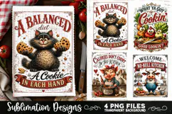 Funny Kitchen Towel 4 PNG Retro PNG Sublimation Product Image 2