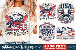 USA 250th Anniversary 4 PNG Sublimation, Patriotic 4th Product Image 2