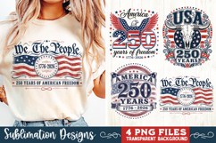 USA 250th Anniversary 4 PNG Sublimation, Patriotic 4th Product Image 3