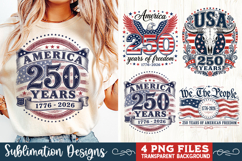 USA 250th Anniversary 4 PNG Sublimation, Patriotic 4th Product Image 4