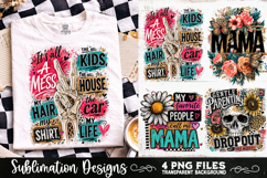 Trendy Mama PNG , Retro Collage Mama 4 Designs Sublimation Product Image 5