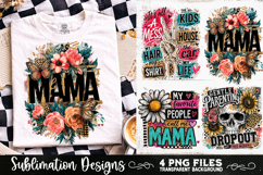 Trendy Mama PNG , Retro Collage Mama 4 Designs Sublimation Product Image 6