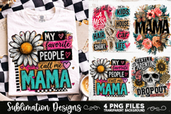 Trendy Mama PNG , Retro Collage Mama 4 Designs Sublimation Product Image 7