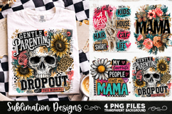 Trendy Mama PNG , Retro Collage Mama 4 Designs Sublimation Product Image 8