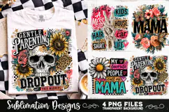 Trendy Mama PNG , Retro Collage Mama 4 Designs Sublimation Product Image 8
