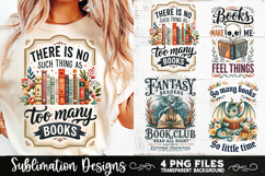 Reading sublimation PNG, Reading 4 PNG, Book Lover PNG Product Image 5