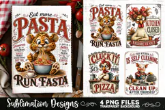 Funny Kitchen Towel 4 PNG Retro PNG Sublimation Product Image 2