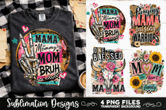 Trendy Mama PNG , Retro Collage Mama 4 Designs Sublimation Product Image 2