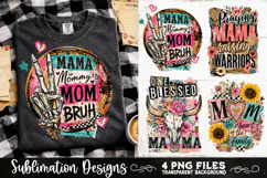 Trendy Mama PNG , Retro Collage Mama 4 Designs Sublimation Product Image 2