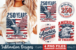 USA 250th Anniversary 4 PNG Sublimation, Patriotic 4th Product Image 2