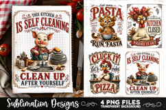 Funny Kitchen Towel 4 PNG Retro PNG Sublimation Product Image 4
