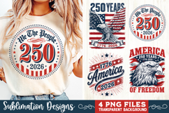 USA 250th Anniversary 4 PNG Sublimation, Patriotic 4th Product Image 4