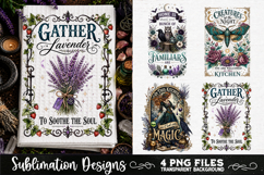 Magic Witchy Kitchen Towels PNG Sublimation Designs 4 Files Product Image 3