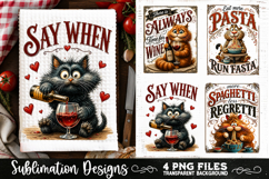 Funny Kitchen Towel 4 PNG Retro PNG Sublimation Product Image 2