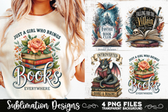 Reading sublimation PNG, Reading 4 PNG, Book Lover PNG Product Image 4