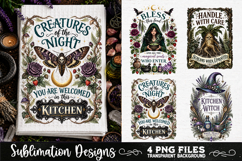 Magic Witchy Kitchen Towels PNG Sublimation Designs 4 Files Product Image 3