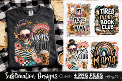 Trendy Mama PNG , Retro Collage Mama 4 Designs Sublimation Product Image 4