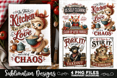 Funny Kitchen Towel 4 PNG Retro PNG Sublimation Product Image 4
