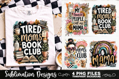 Trendy Mama PNG , Retro Collage Mama 4 Designs Sublimation Product Image 5