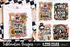 Trendy Mama PNG , Retro Collage Mama 4 Designs Sublimation Product Image 6