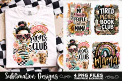 Trendy Mama PNG , Retro Collage Mama 4 Designs Sublimation Product Image 7