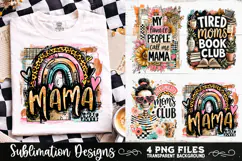 Trendy Mama PNG , Retro Collage Mama 4 Designs Sublimation Product Image 8