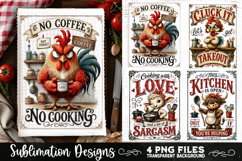 Funny Kitchen Towel 4 PNG Retro PNG Sublimation Product Image 1
