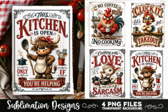 Funny Kitchen Towel 4 PNG Retro PNG Sublimation Product Image 3