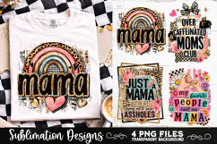 Trendy Mama PNG , Retro Collage Mama 4 Designs Sublimation Product Image 10